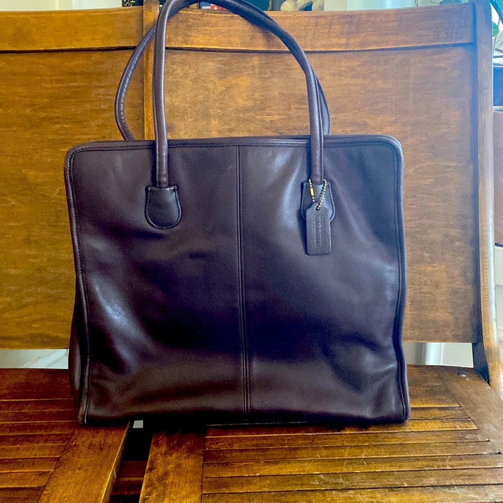 Vintage COACH laptop bag.